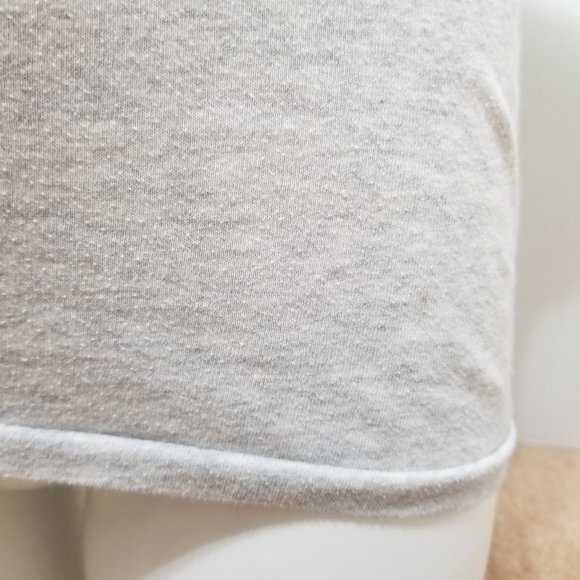 Victoria's Secret PINK top Small peace sign 86 dog patch logo graphic slub knit - Picture 7 of 13